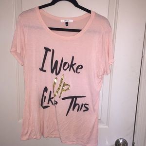 Light Pink graphic T Shirt